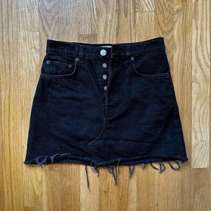 & Other Stories Black Jean Skirt